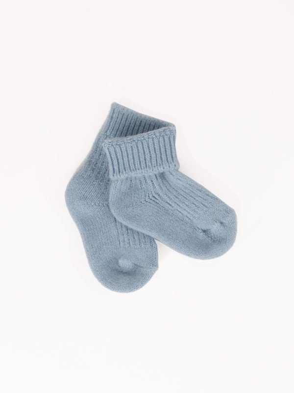 Cashmere blend socks for kids - close-up texture | Avant Cashmere