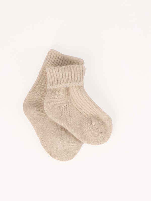 Cashmere blend socks for kids - side view | Avant Cashmere