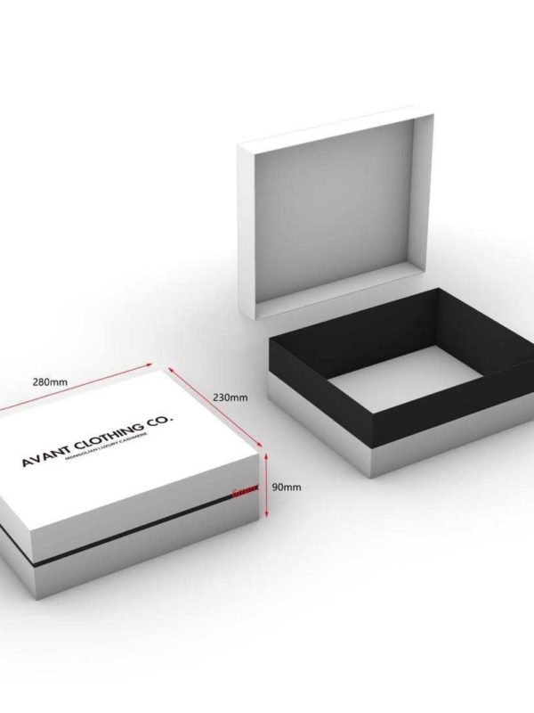Cashmere blend gift box for kids - side view | Avant Cashmere