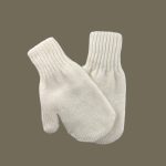 Wool blend gloves - back view | Avant Cashmere