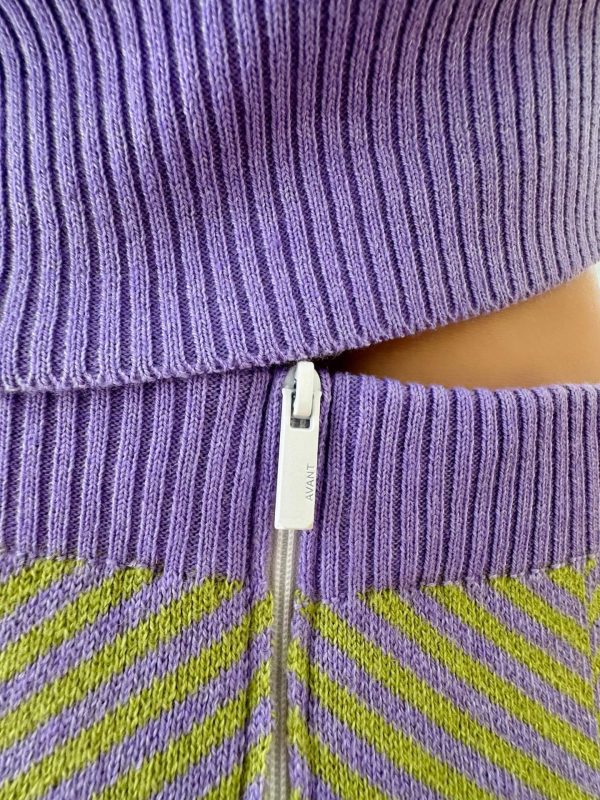 Jacquard wool blend gift card for women - color detail | Avant Cashmere