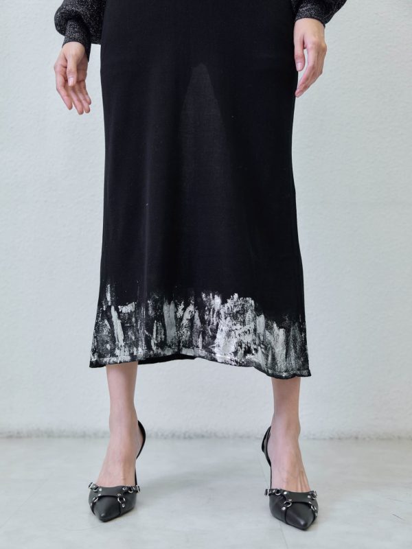 Hourglass skirt - close-up texture | Avant Cashmere
