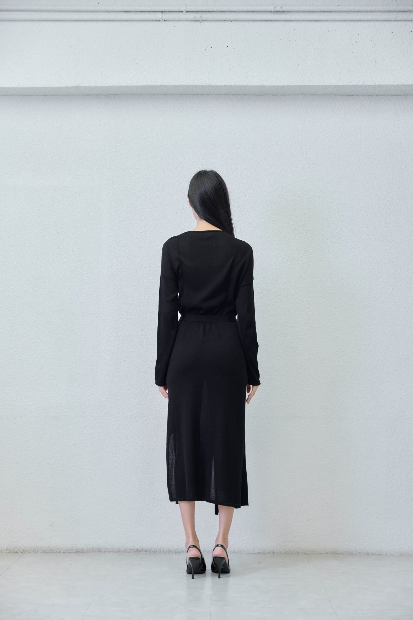 Long cardigan - detail view | Avant Cashmere