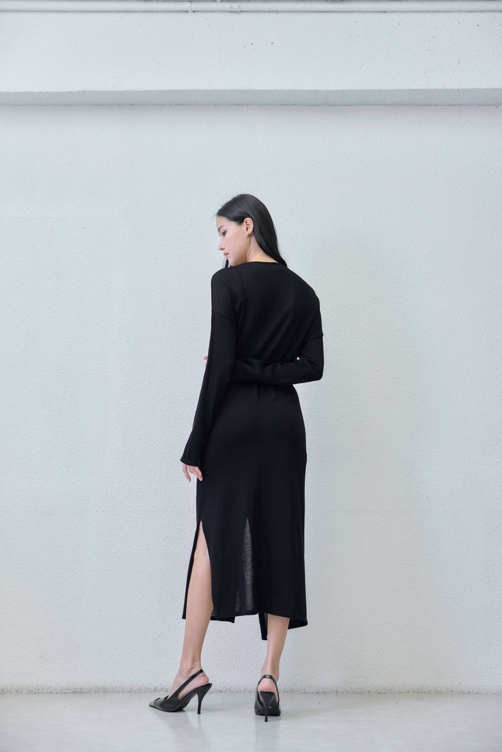 Long cardigan - close-up texture | Avant Cashmere