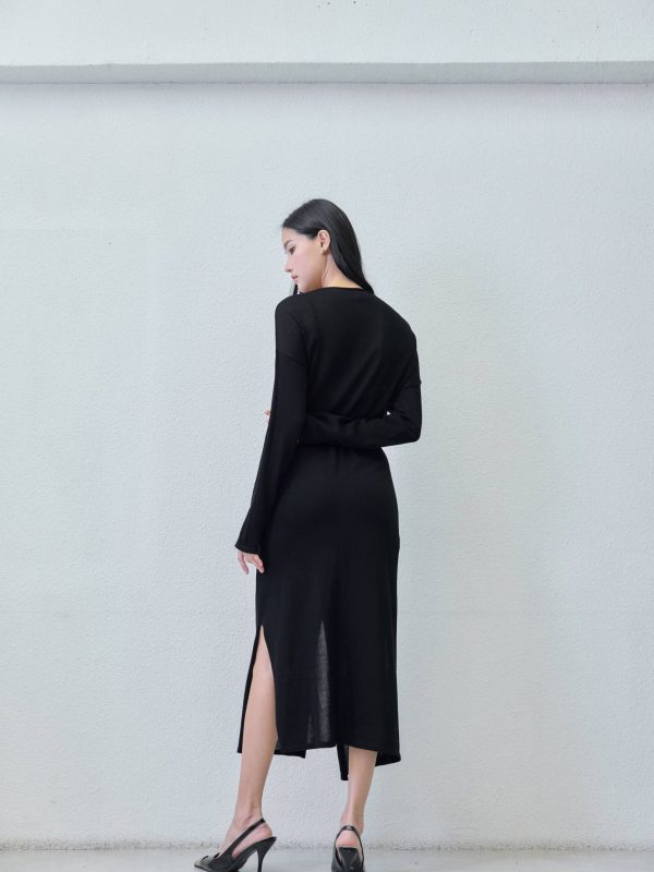 Long cardigan - close-up texture | Avant Cashmere