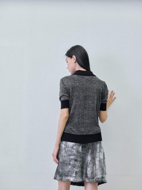 T-shirt - detail view | Avant Cashmere