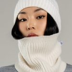 Wool blend scarf for women - front view | Avant Cashmere