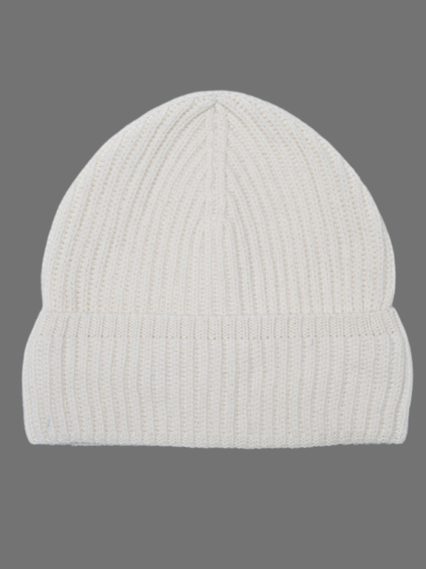 Striped wool blend hat for women - detail view | Avant Cashmere
