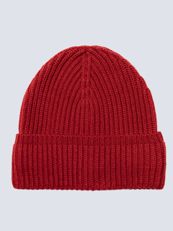 Striped 100% Mongolian cashmere hat for women - close-up texture | Avant Cashmere