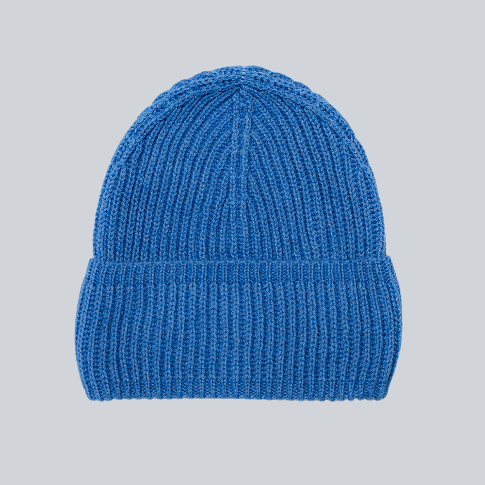 Striped wool blend hat for women - close-up texture | Avant Cashmere
