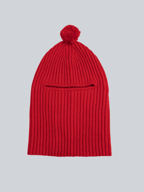 100% Mongolian cashmere balaclava for women - back view | Avant Cashmere
