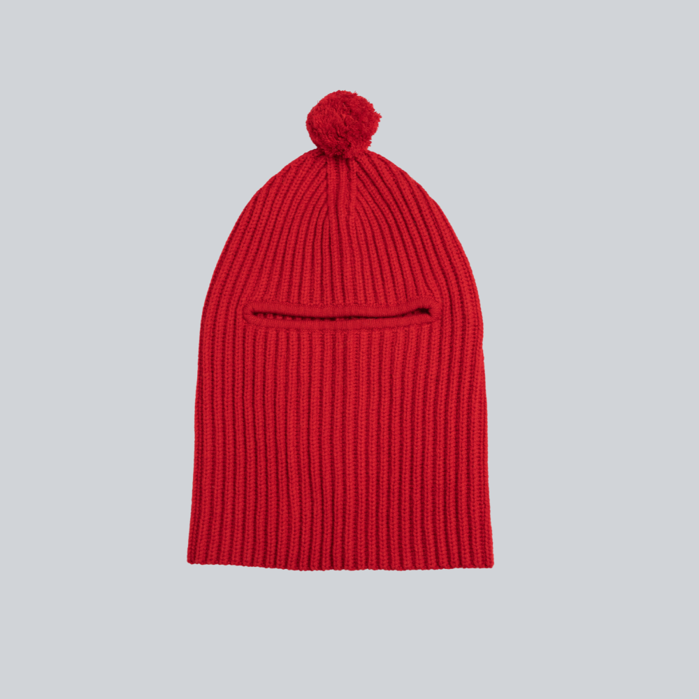 100% Mongolian cashmere balaclava for women - back view | Avant Cashmere