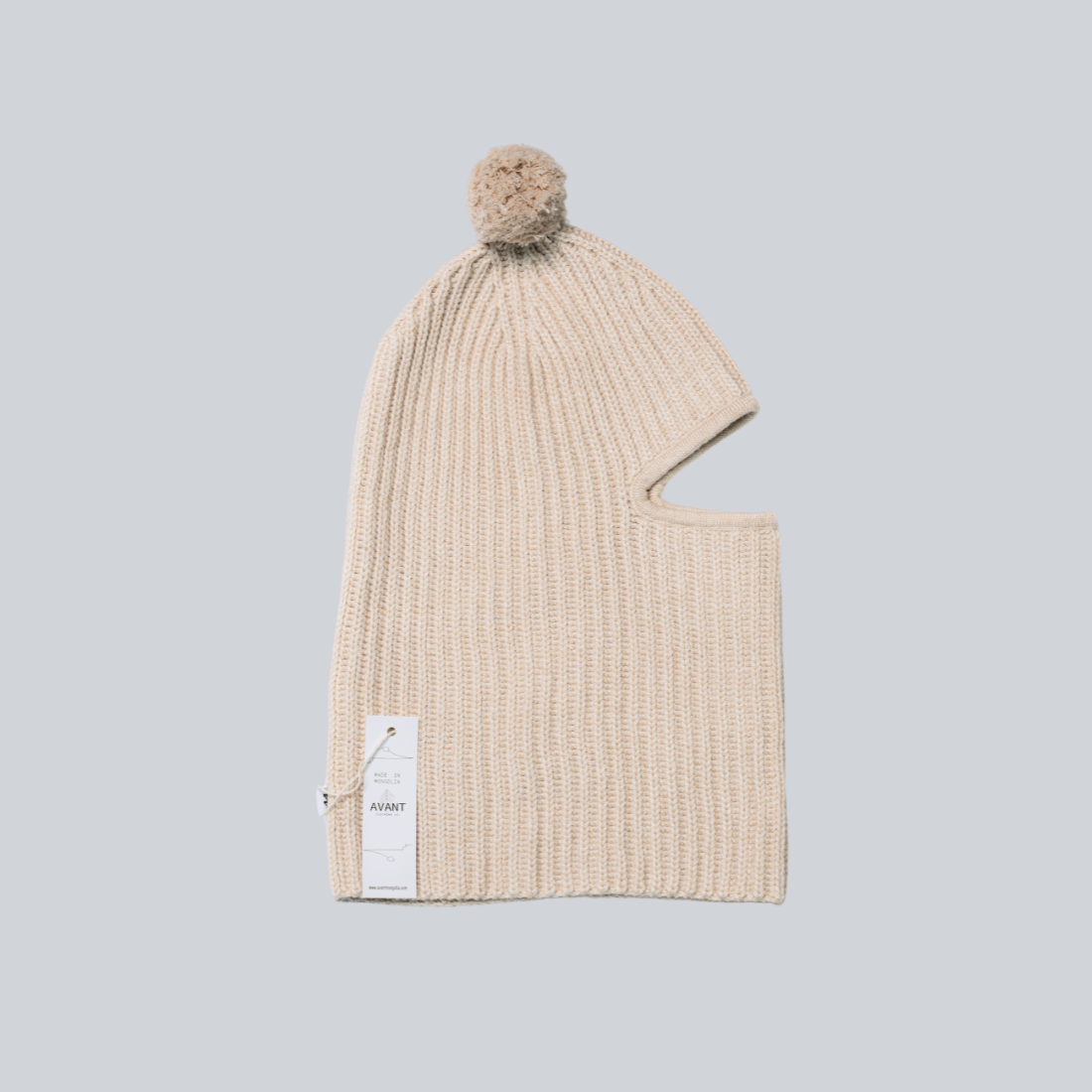 Wool blend balaclava for women - color detail | Avant Cashmere