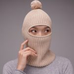 Wool blend balaclava for women - front view | Avant Cashmere