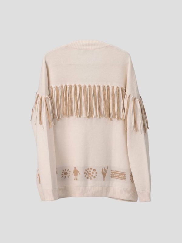Aztec pattern wool blend for women - lifestyle | Avant Cashmere