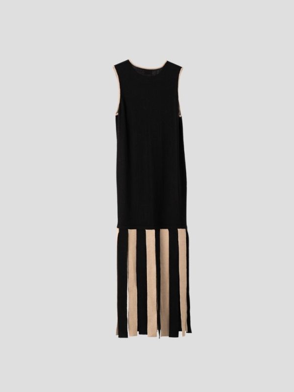 Wool blend dress for women - detail view | Avant Cashmere