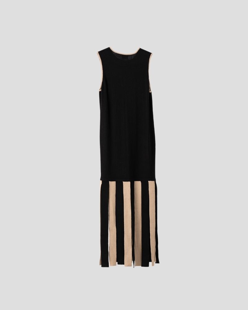 Wool blend dress for women - detail view | Avant Cashmere