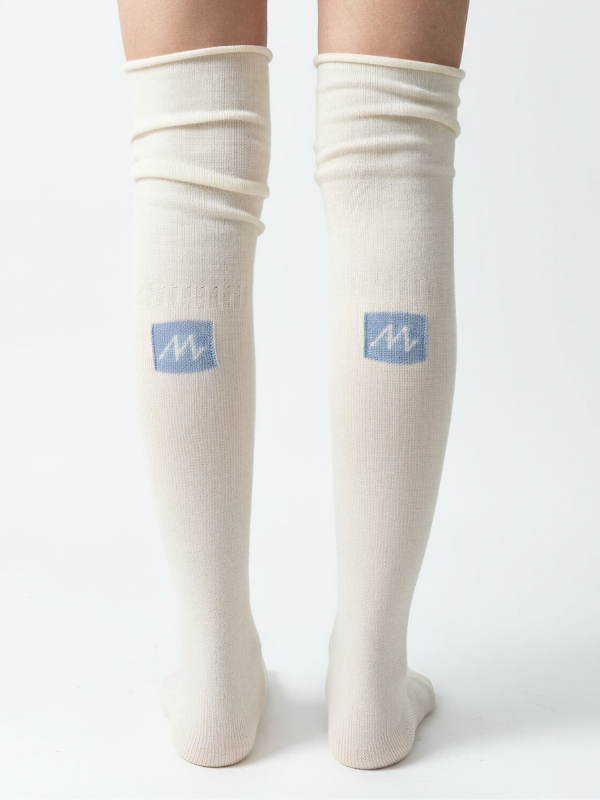Wool blend socks for women - close-up texture | Avant Cashmere