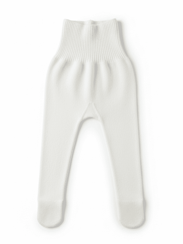 100% Mongolian cashmere tights for kids - detail view | Avant Cashmere
