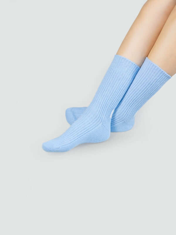 Wool blend socks for women - close-up texture | Avant Cashmere