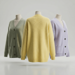 Jacquard wool blend cardigan for women - front view | Avant Cashmere