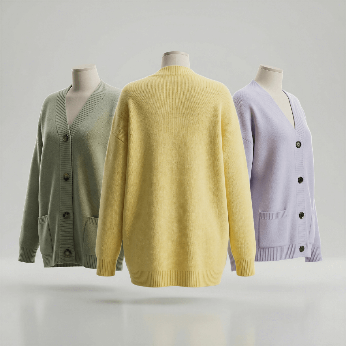 Jacquard wool blend cardigan for women - front view | Avant Cashmere