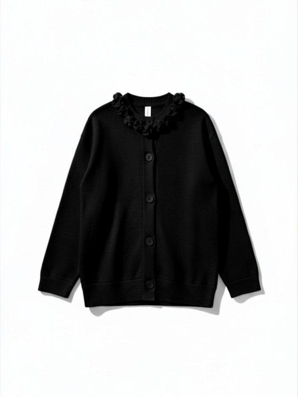 3D Floral Knit Cardigan / 3D цэцэгтэй кардиган - Image 4