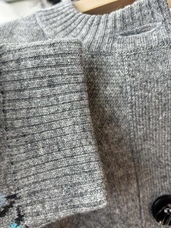 Blueberry Jacquard Wool Cardigan / Жимсгэнэ жакард кардиган - Image 3
