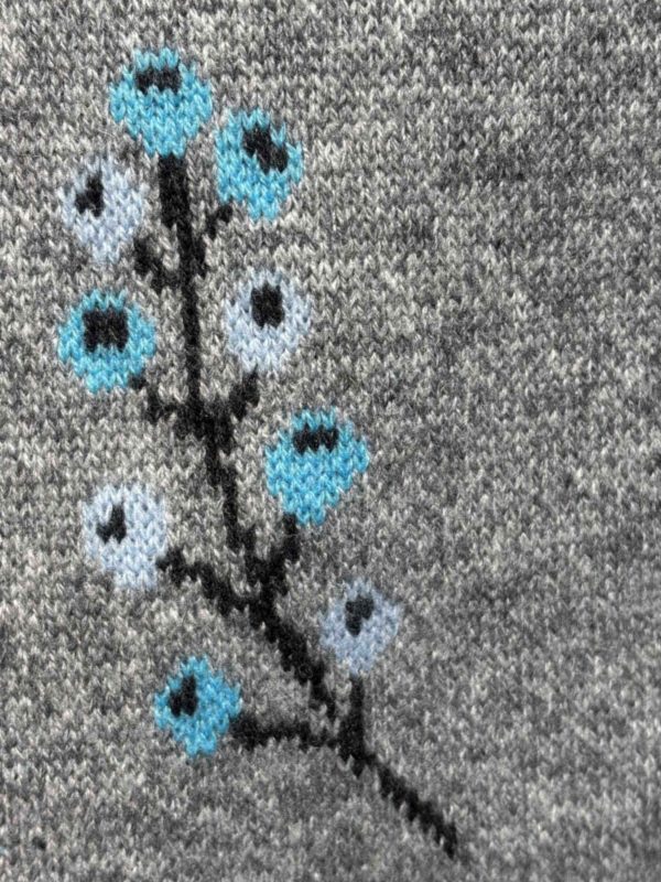 Blueberry Jacquard Wool Cardigan / Жимсгэнэ жакард кардиган - Image 5